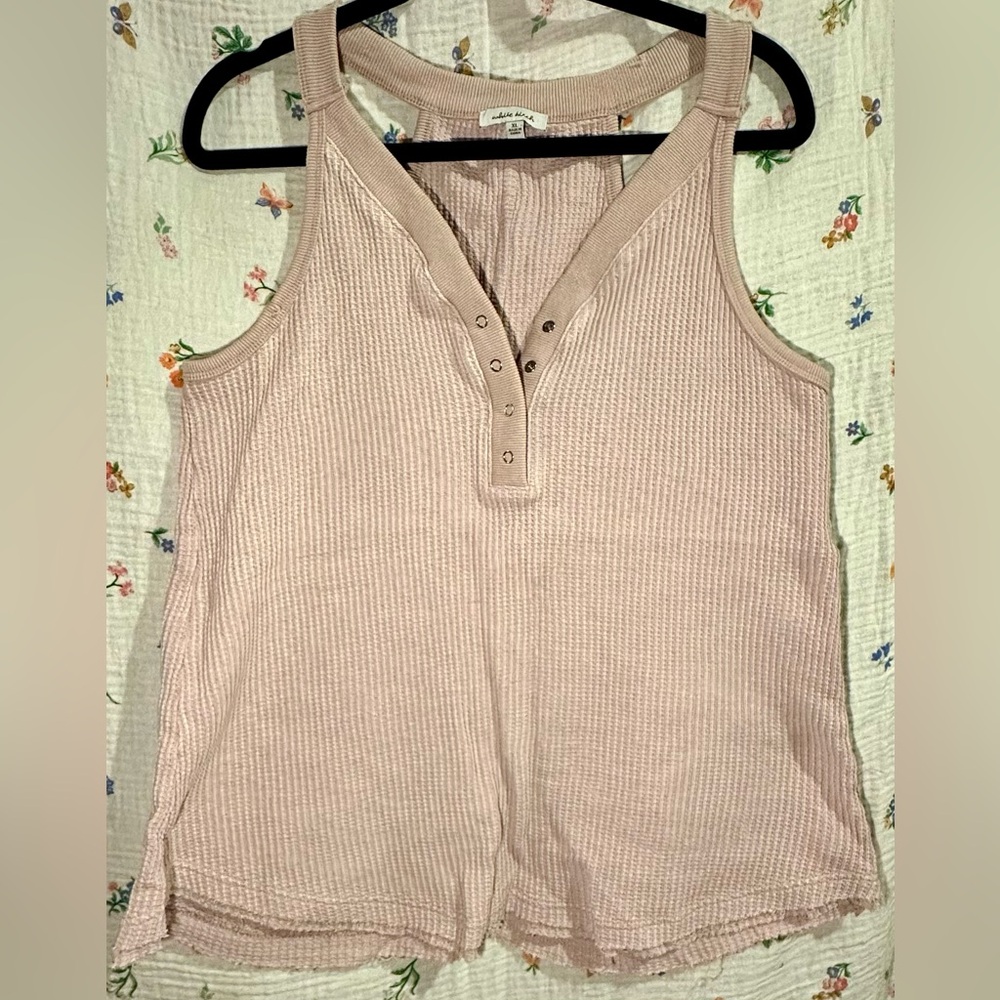 White Birch Women's Ribbed Tank Top - Light Pink